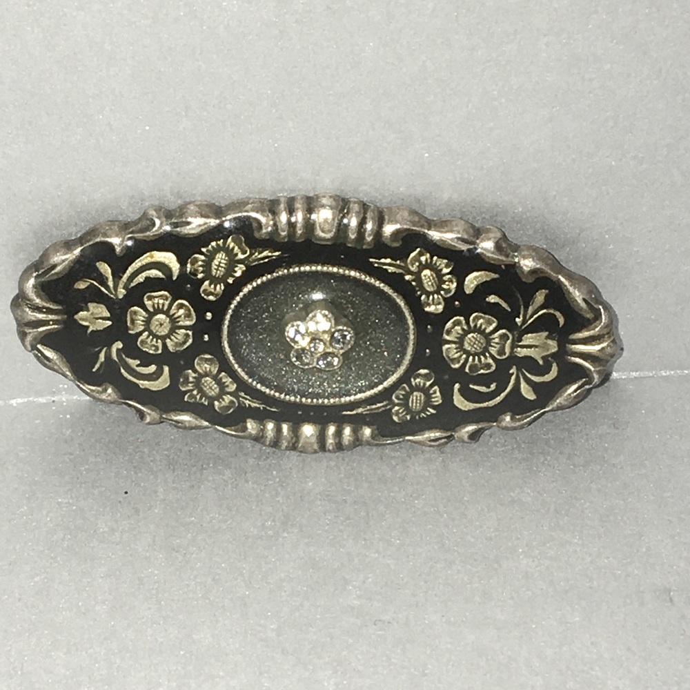 Vintage Signed Catherine Pepsco France Enamel Brooch